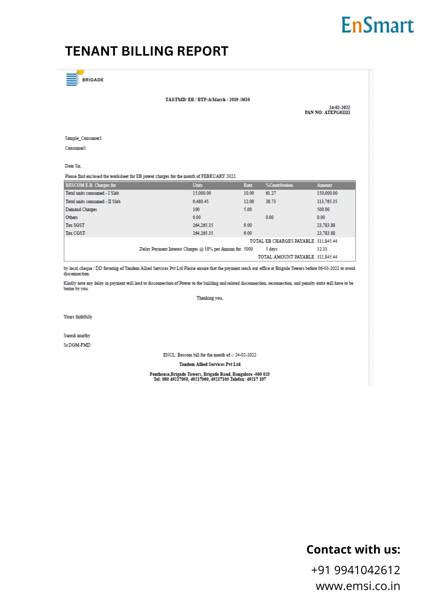 Tenant Billing Software